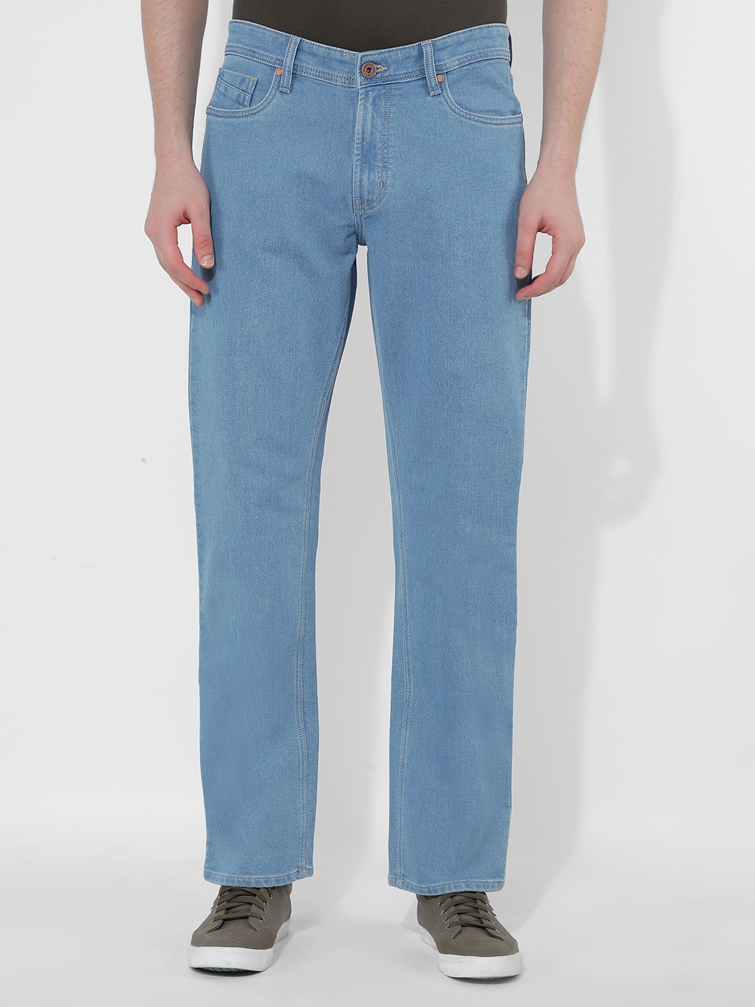 Numero Uno Men Solid Blue Jeans
